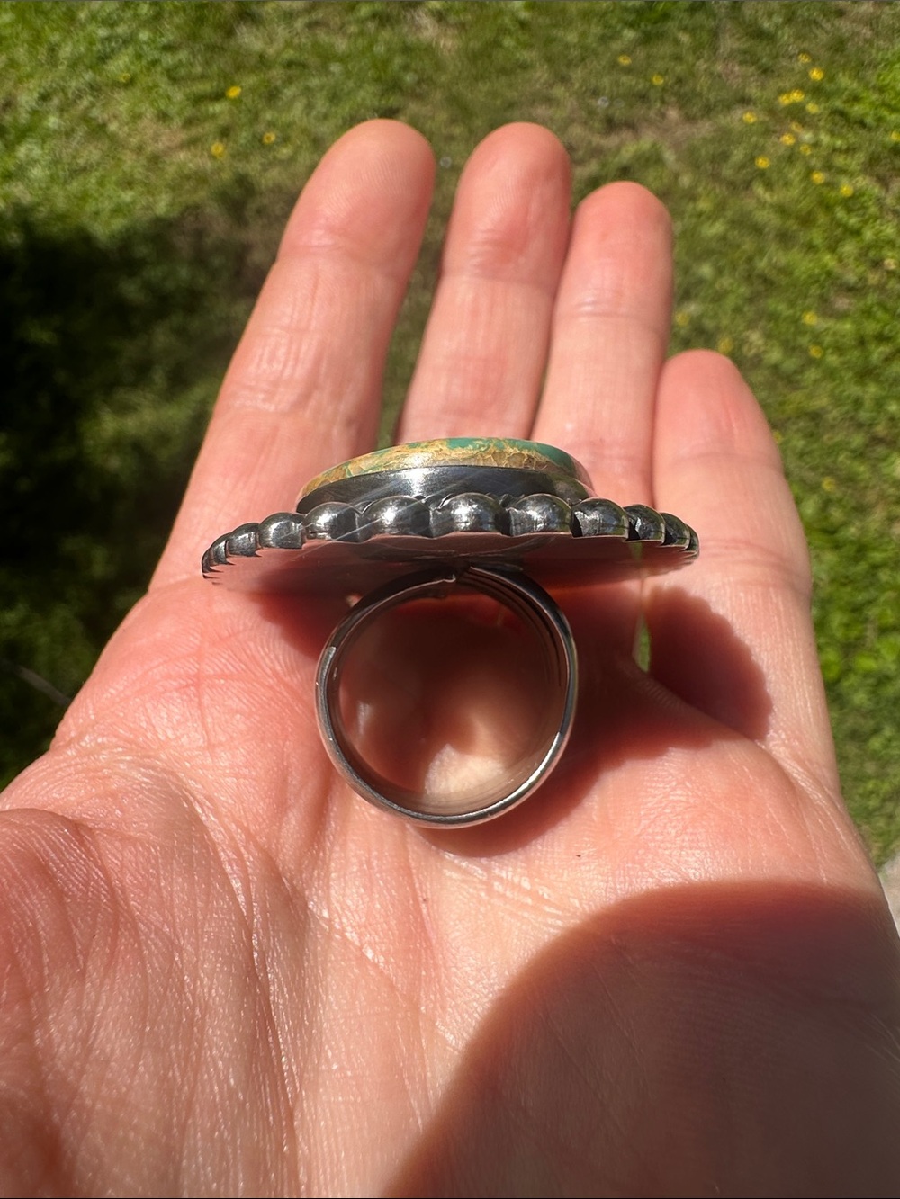 Ernest Roy Begay Royston Turquoise Ring - Picture 6 of 6